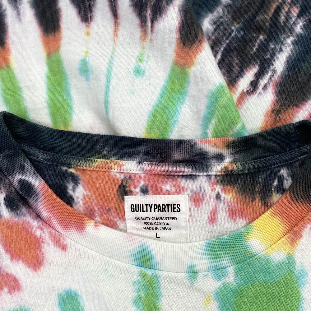 WACKO MARIA ワコマリア TUFFGONG-WM-TD01 × TUFF GONG タフ・ゴング TYE DYE CREW NECK T-SHIRTS TYPE-1 タイダイ 半袖 Tシャツ マルチカラー系 L【中古】