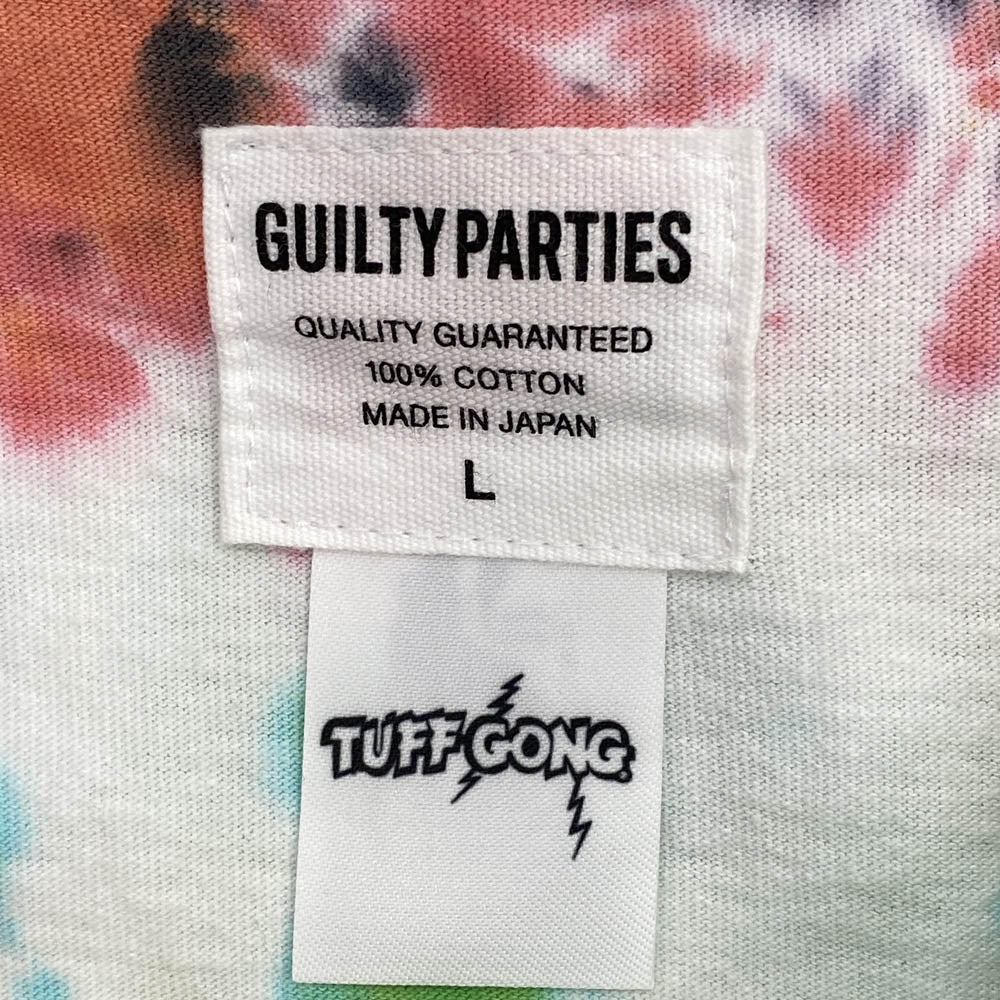 WACKO MARIA ワコマリア TUFFGONG-WM-TD01 × TUFF GONG タフ・ゴング TYE DYE CREW NECK T-SHIRTS TYPE-1 タイダイ 半袖 Tシャツ マルチカラー系 L【中古】