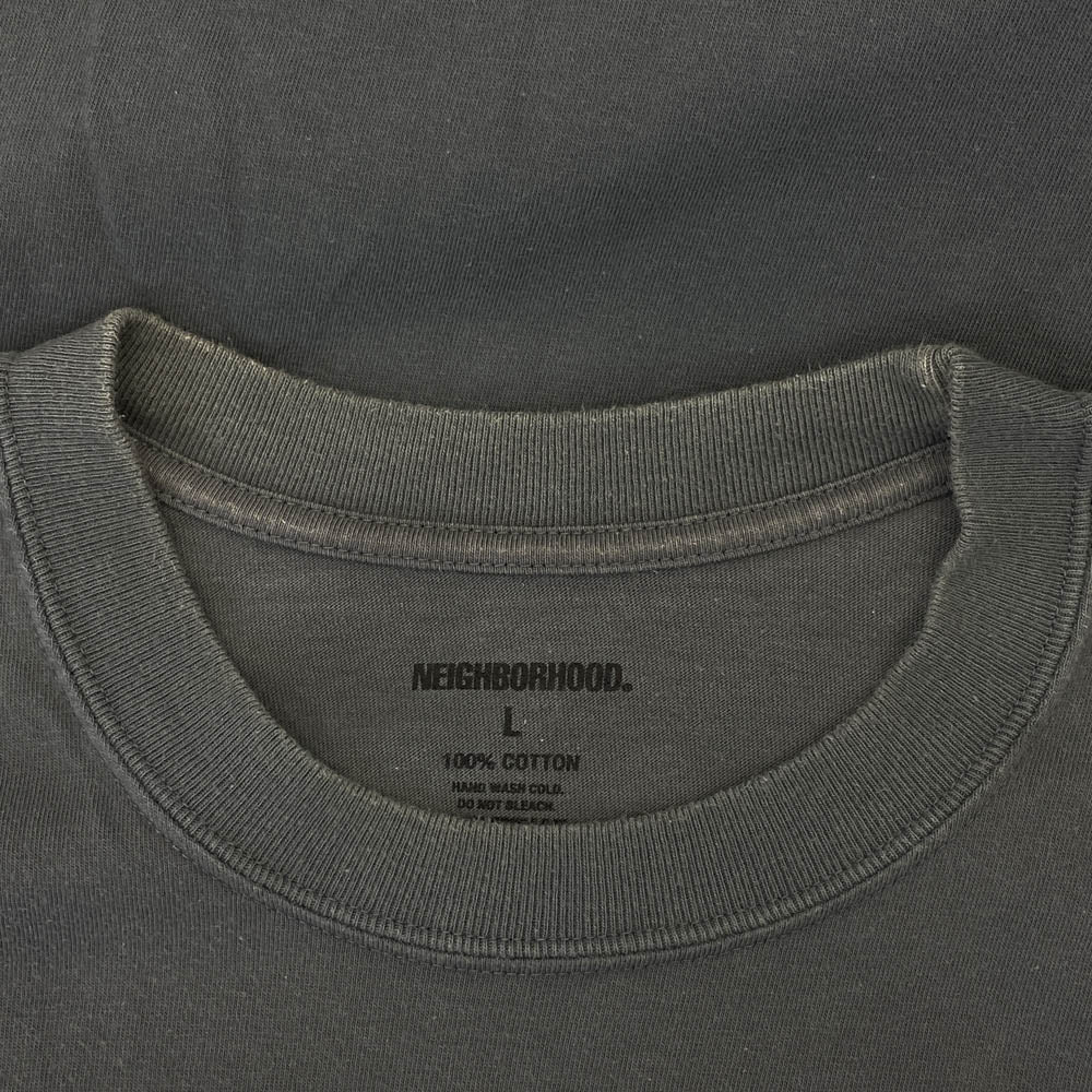 NEIGHBORHOOD ネイバーフッド バックロゴプリント 半袖 Tシャツ グレー系 L【中古】