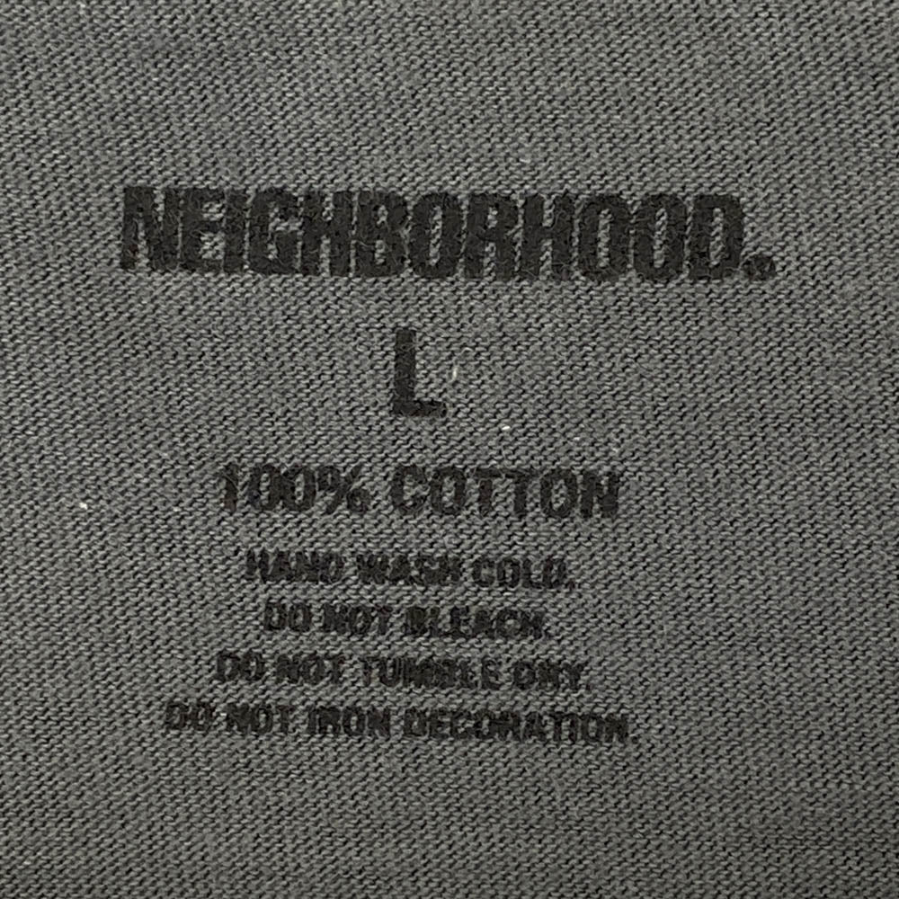 NEIGHBORHOOD ネイバーフッド バックロゴプリント 半袖 Tシャツ グレー系 L【中古】