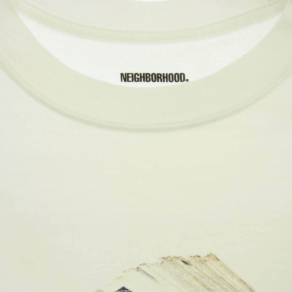NEIGHBORHOOD ネイバーフッド 21AW 212PCNH-ST04 MOP-1C-TEE.SS ドル プリント 半袖 Tシャツ ホワイト系 L【中古】