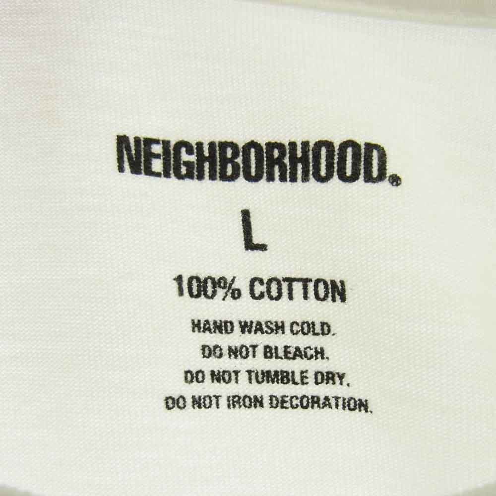 NEIGHBORHOOD ネイバーフッド 21AW 212PCNH-ST04 MOP-1C-TEE.SS ドル プリント 半袖 Tシャツ ホワイト系 L【中古】