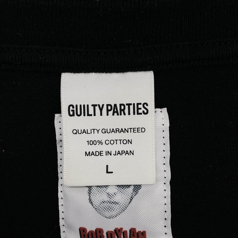 WACKO MARIA ワコマリア BOB DYLAN WASHED HEAVY WEIGHT CREW NECK T-SHIRT ボブディラン 半袖 Tシャツ ブラック系 L【中古】