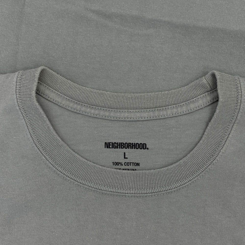 NEIGHBORHOOD ネイバーフッド 22SS NH-11 C-TEE ロゴプリント 半袖 クルーネック Tシャツ グレー系 L【中古】