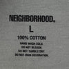 NEIGHBORHOOD ネイバーフッド 22SS NH-11 C-TEE ロゴプリント 半袖 クルーネック Tシャツ グレー系 L【中古】