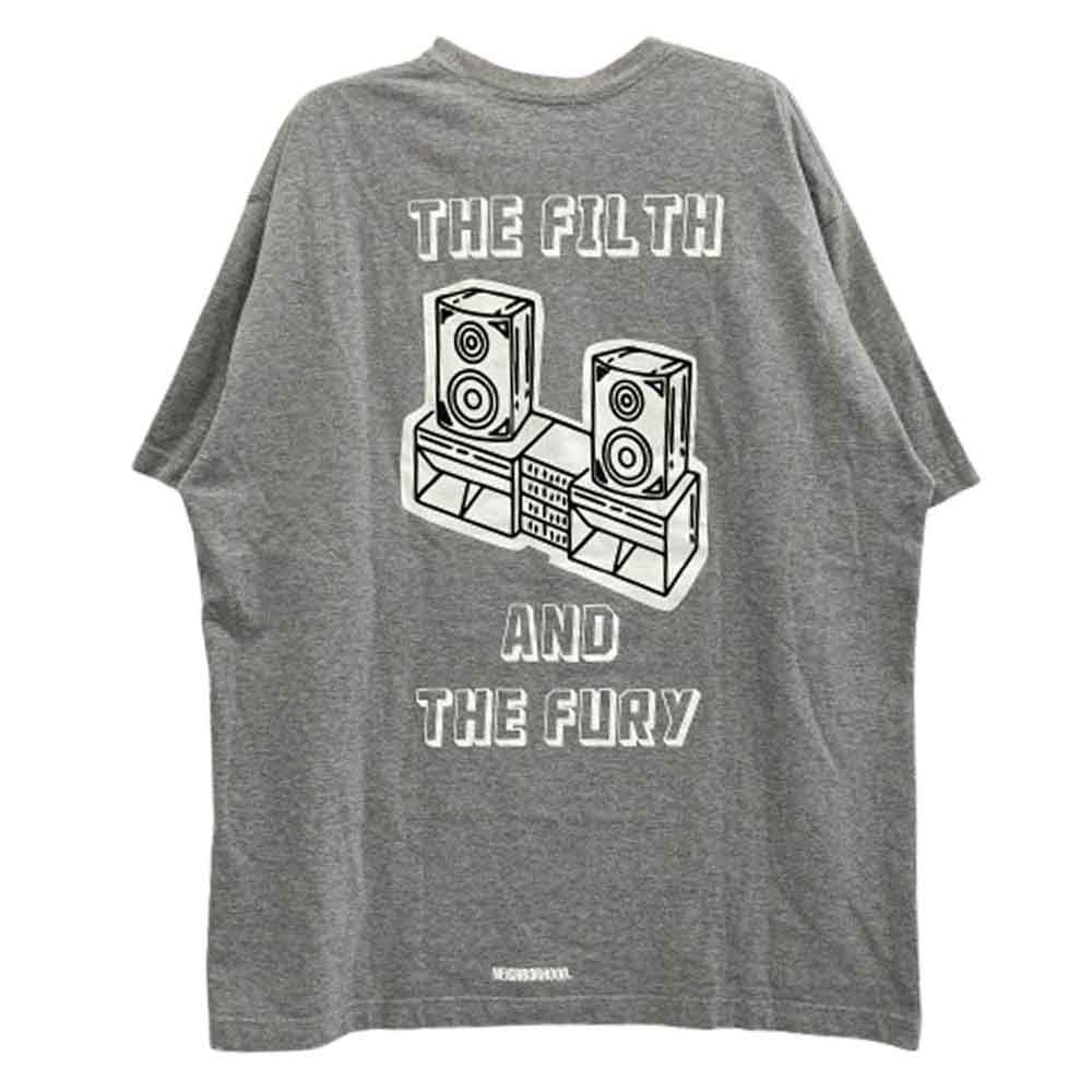 NEIGHBORHOOD ネイバーフッド 23SS NH.TEE SS-13 バック プリント Tシャツ グレー系 L【中古】