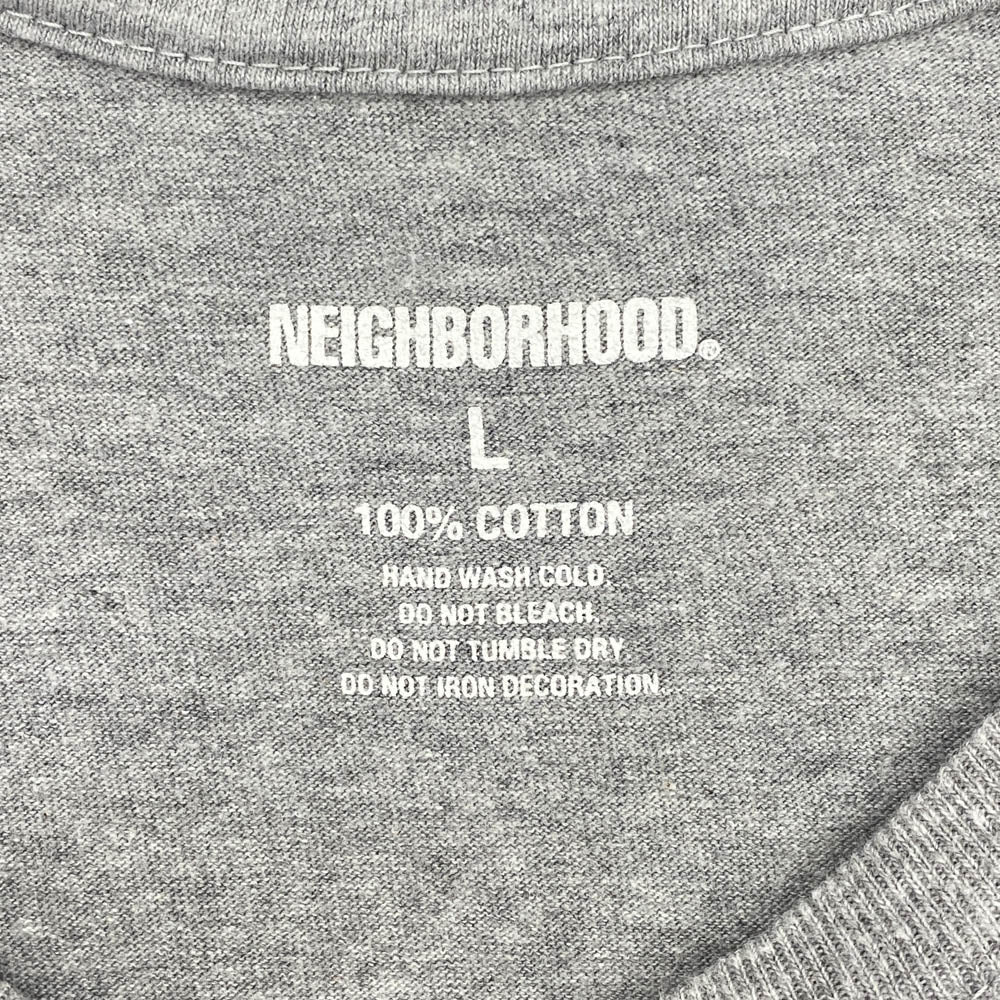NEIGHBORHOOD ネイバーフッド 23SS NH.TEE SS-13 バック プリント Tシャツ グレー系 L【中古】