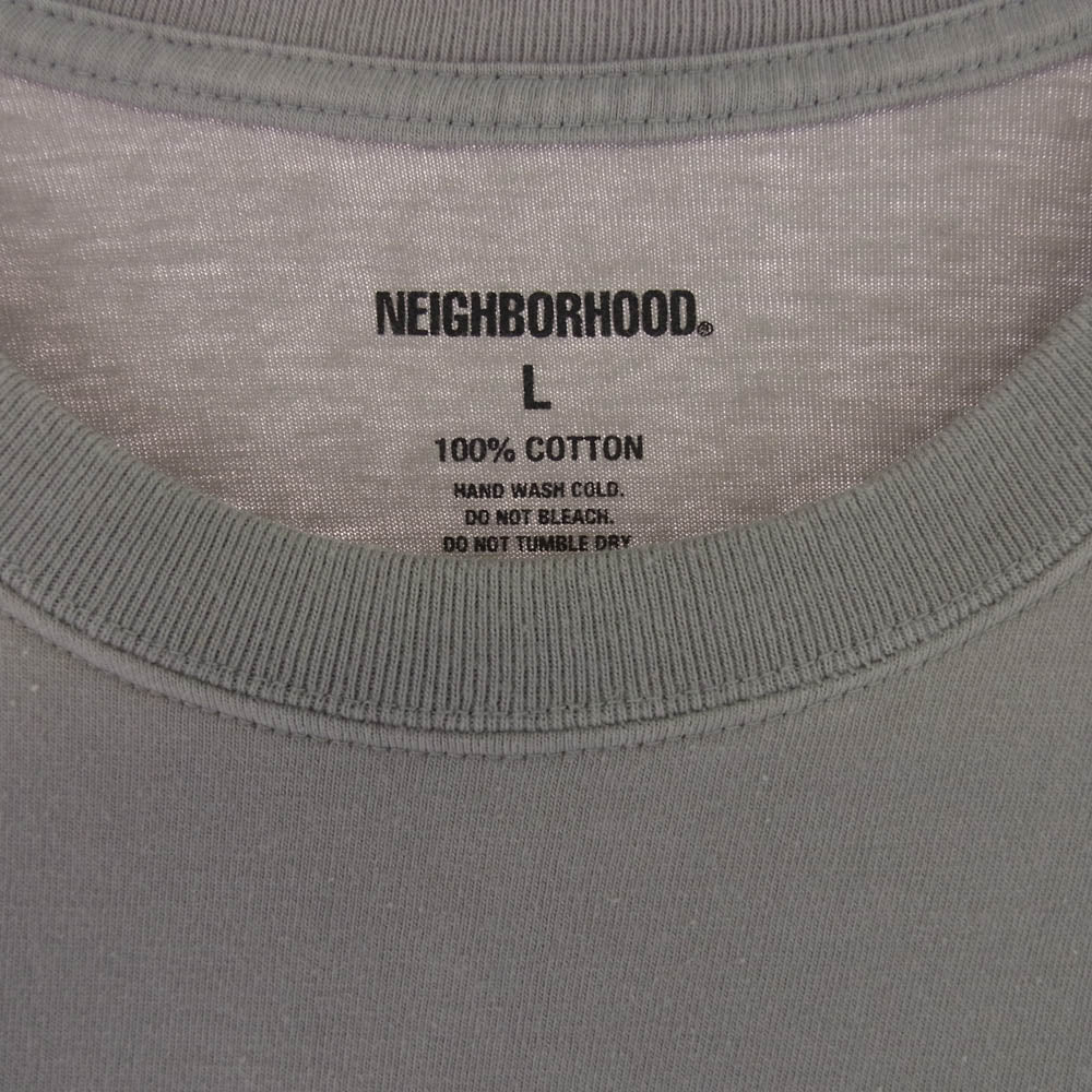 NEIGHBORHOOD ネイバーフッド 22SS × DR.WOO ドクター・ウー グラフィック 半袖 Tシャツ グレー系 L【中古】