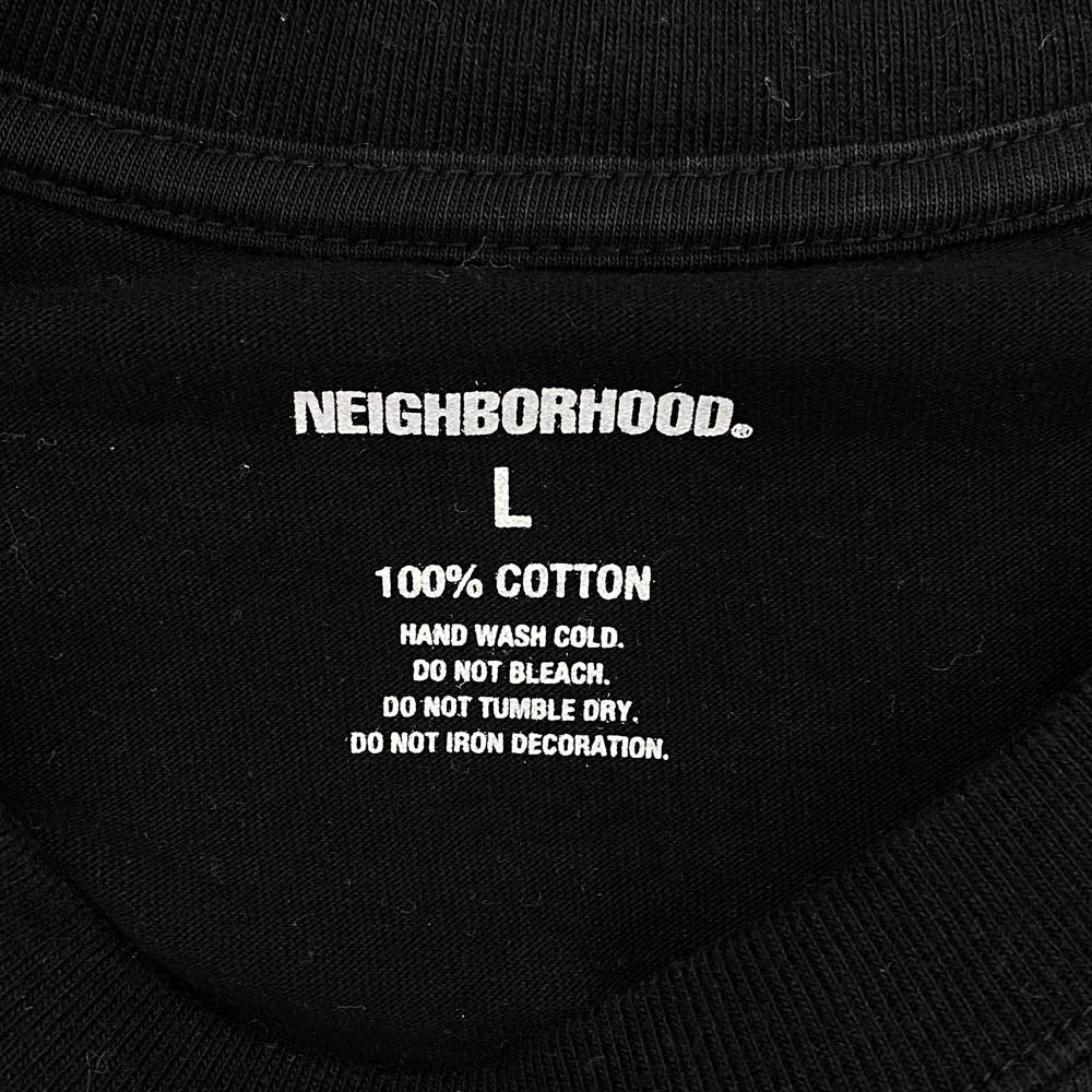 NEIGHBORHOOD ネイバーフッド 22AW URGE/C-TEE.SS プリント Tシャツ ブラック系 L【中古】