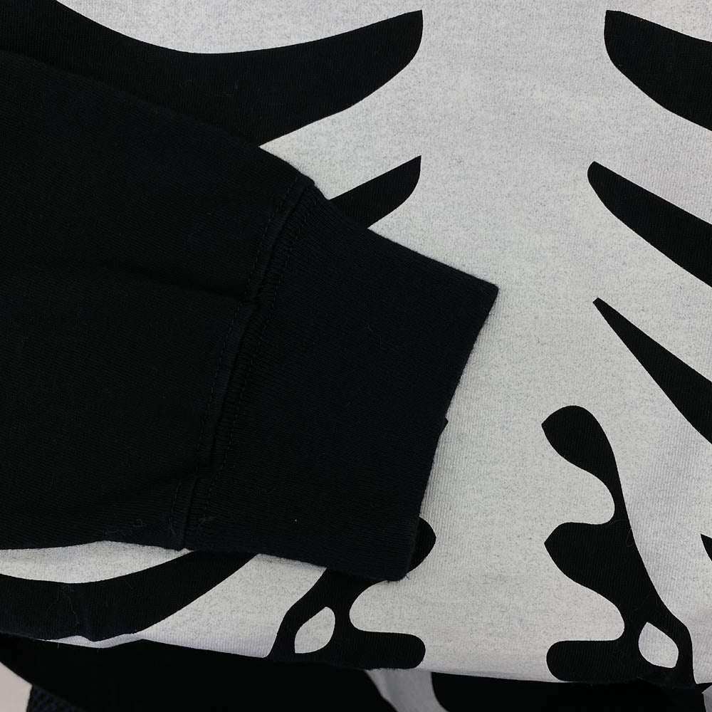 NEIGHBORHOOD ネイバーフッド 21AW 212PCNH-LT10 BONES/C-TEE.LS ボーンズ プリント 長袖 Tシャツ ブラック系 L【中古】