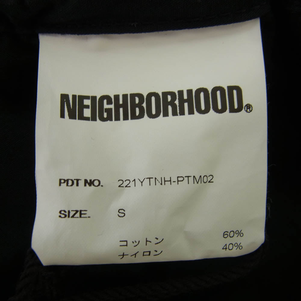 NEIGHBORHOOD ネイバーフッド 22SS 221YTNH-PTM02 ワイド カーゴ ショーツ ハーフ ショート パンツ ブラック系 S【中古】
