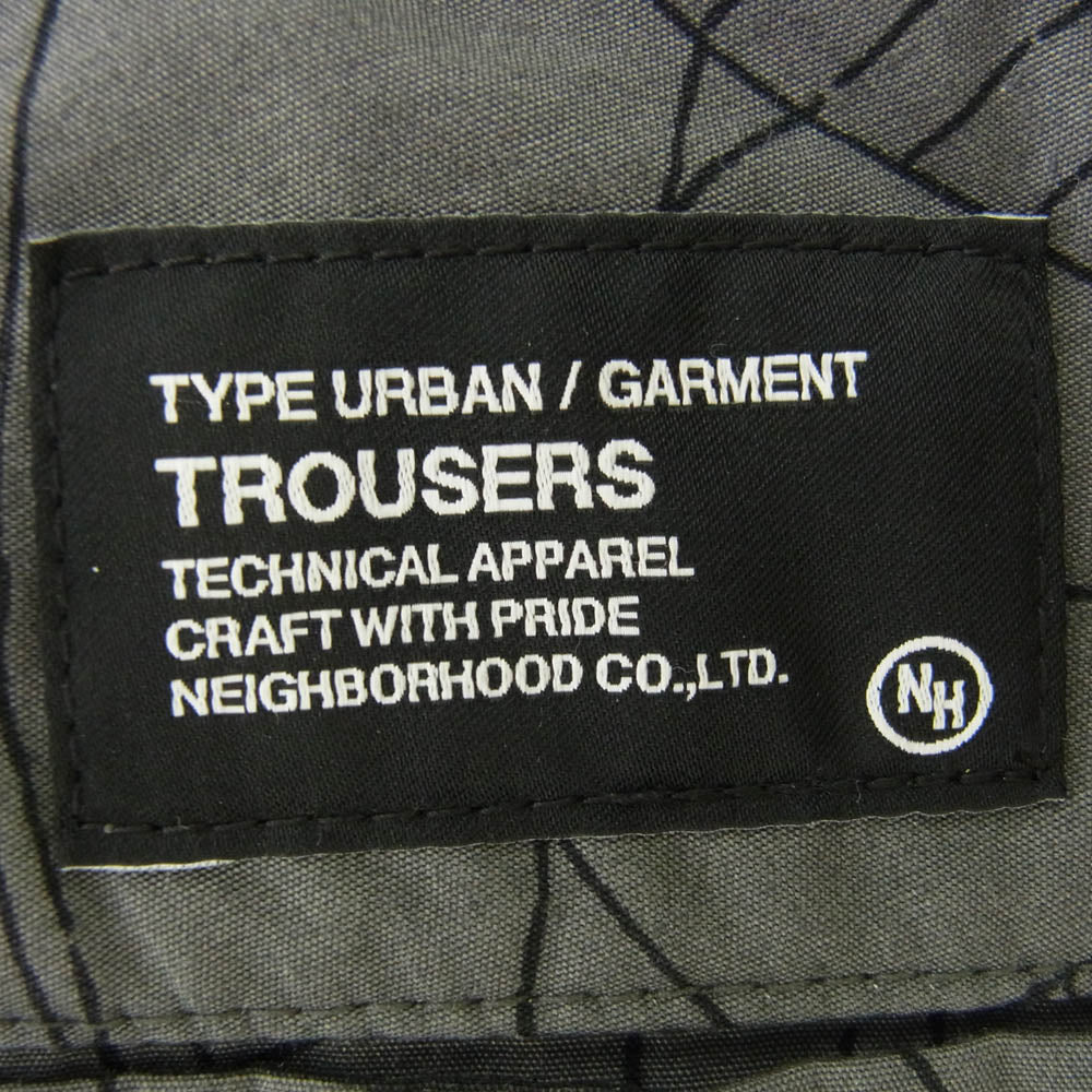 NEIGHBORHOOD ネイバーフッド 23SS 231AQNH-PTM06 SPIDERWEB TUCK PANTS クモの巣 タック パンツ グレー系 M【中古】