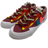 NIKE ナイキ DM7901-600 × sacai サカイ KAWS カウズ Blazer Low Team Red ブレーザー ローカットスニーカー ワインレッド系 27cm【中古】