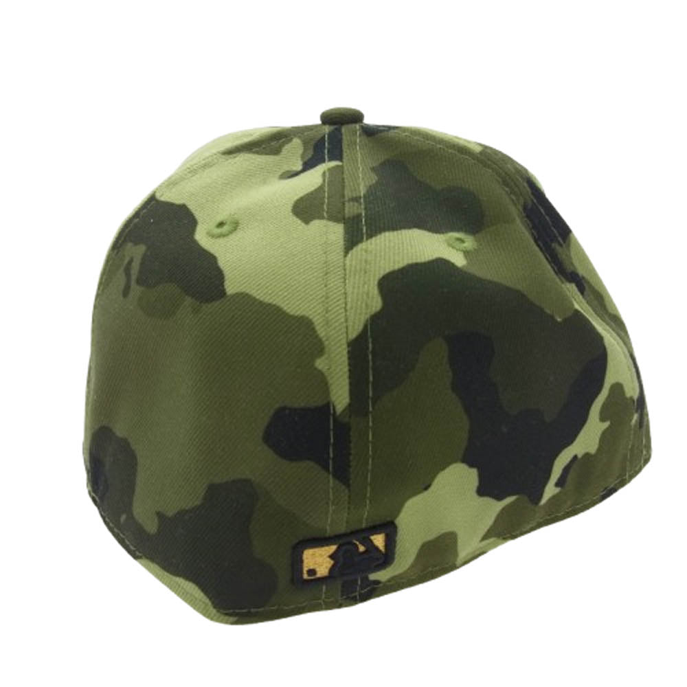 NEW ERA ニューエラ Dodgerps ドジャーズ 迷彩 カモフラ BB キャップ グリーン系 59.6cm【中古】