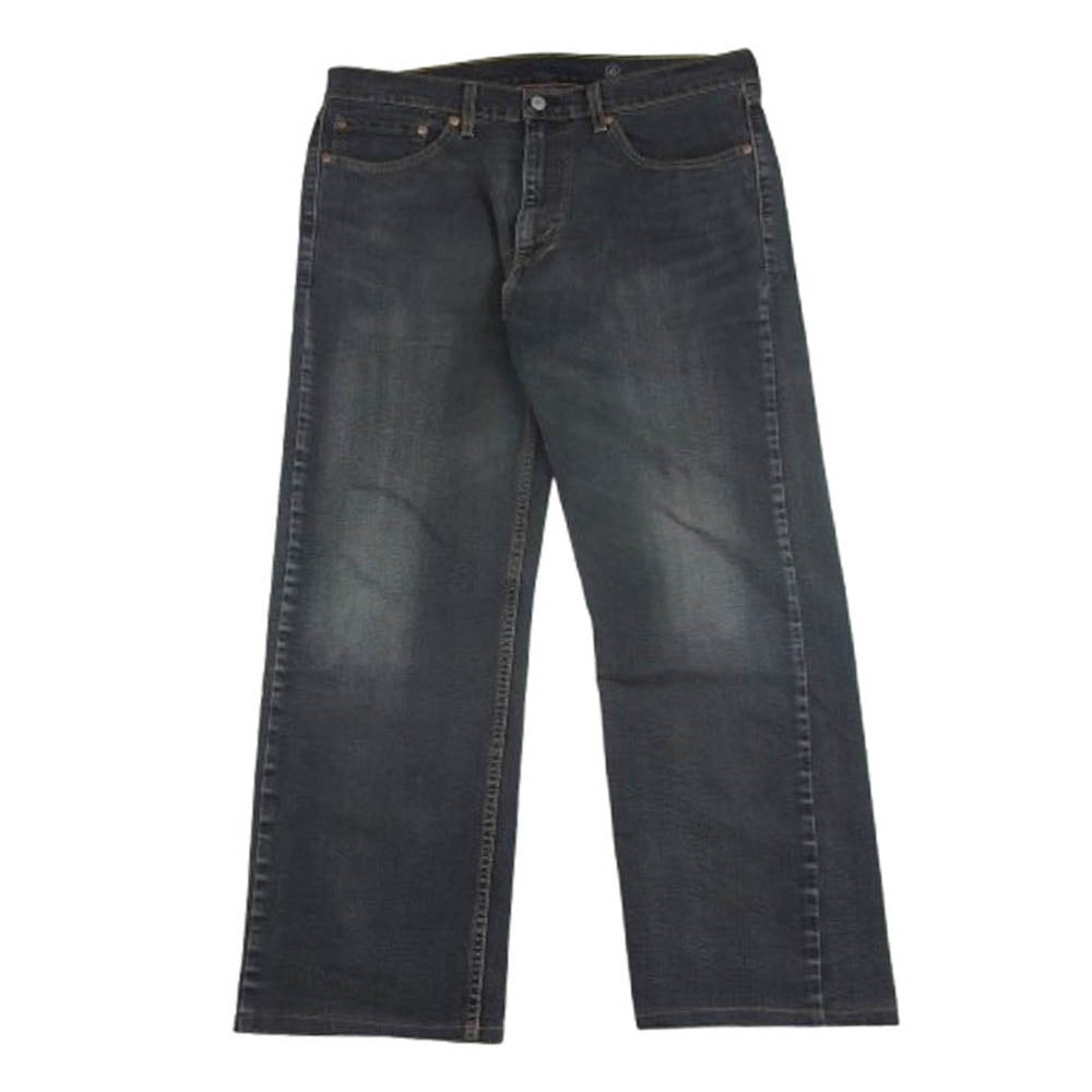 Levi's リーバイス PC9-00505-2311 505 ジップフライ ストレート ブラック デニム パンツ ブラック系 W36L32【中古】