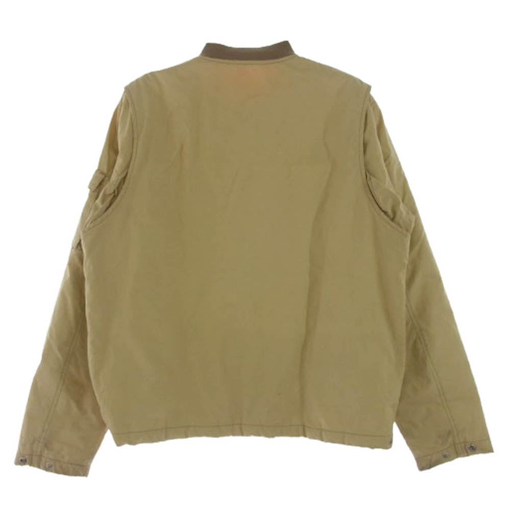 STUSSY ステューシー ロゴ刺繍 MA-1 ボンバー ジャケット イエロー系 M【中古】