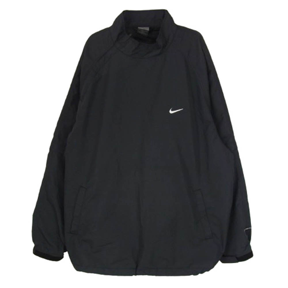 NIKE ナイキ CLIMA FIT ギミック 2WAY ナイロン プルオーバー ブラック系 L【中古】