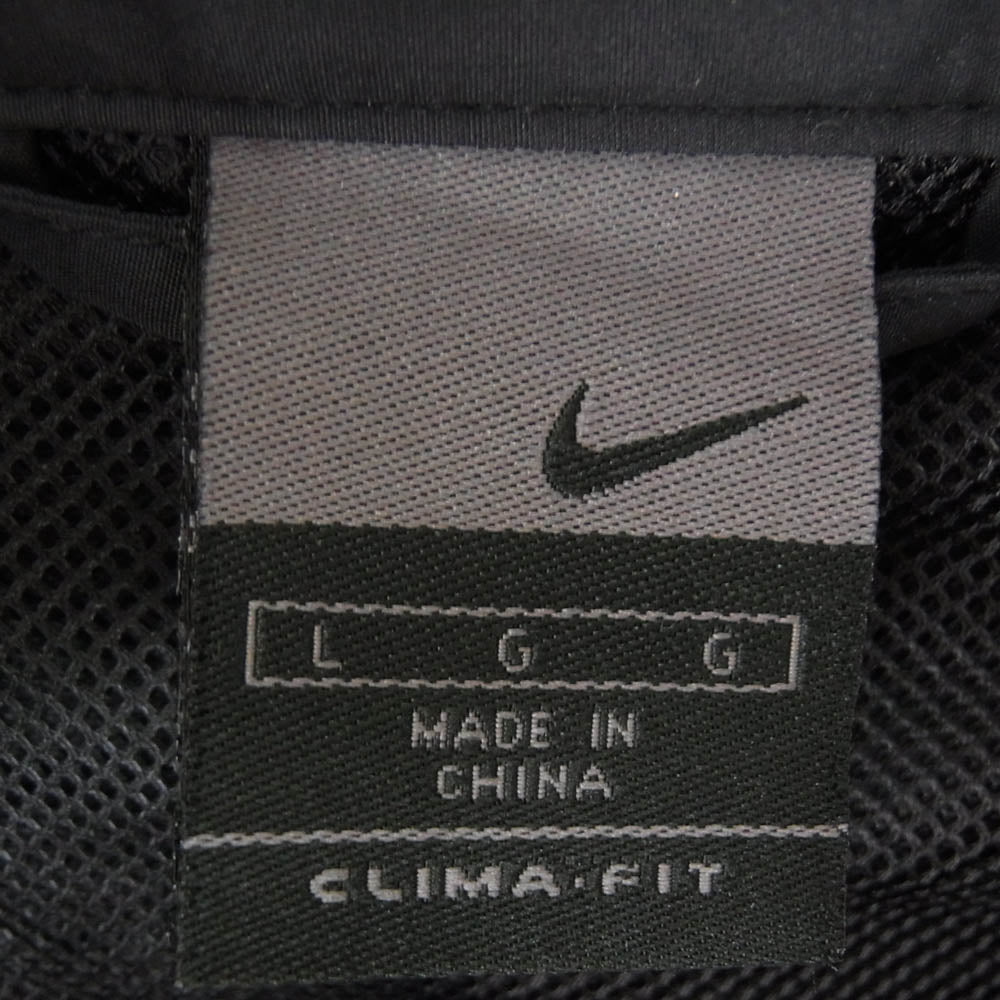 NIKE ナイキ CLIMA FIT ギミック 2WAY ナイロン プルオーバー ブラック系 L【中古】