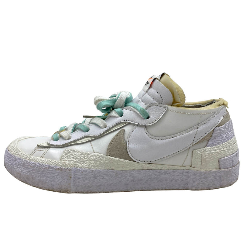 NIKE ナイキ 22AW DM6443-100 × sacai Blazer Low White Patent Leather サカイ ブレーザー ロー ホワイト パテント レザー ローカット スニーカー ホワイト系 27cm【中古】