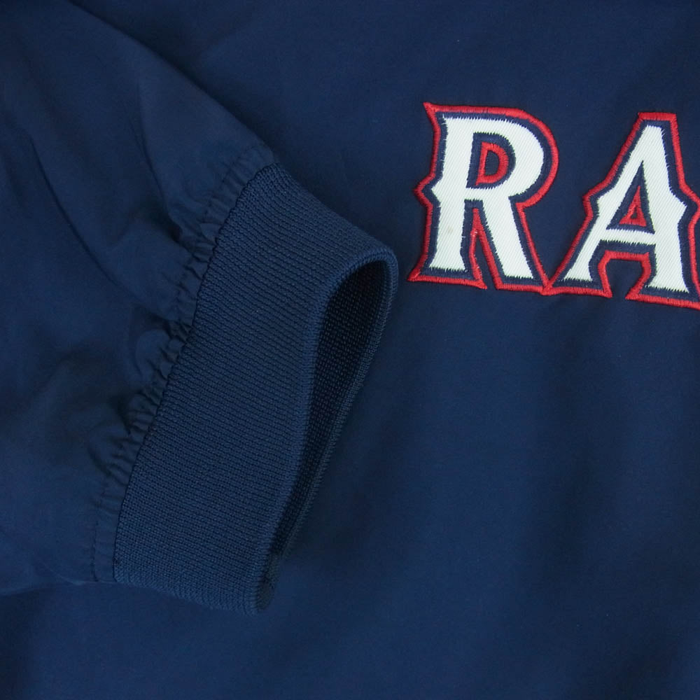 NIKE ナイキ 90s MLB RANGERS ナイロン プルオーバー ジャケット ポリエステル スリランカ製 ネイビー系 XL【中古】