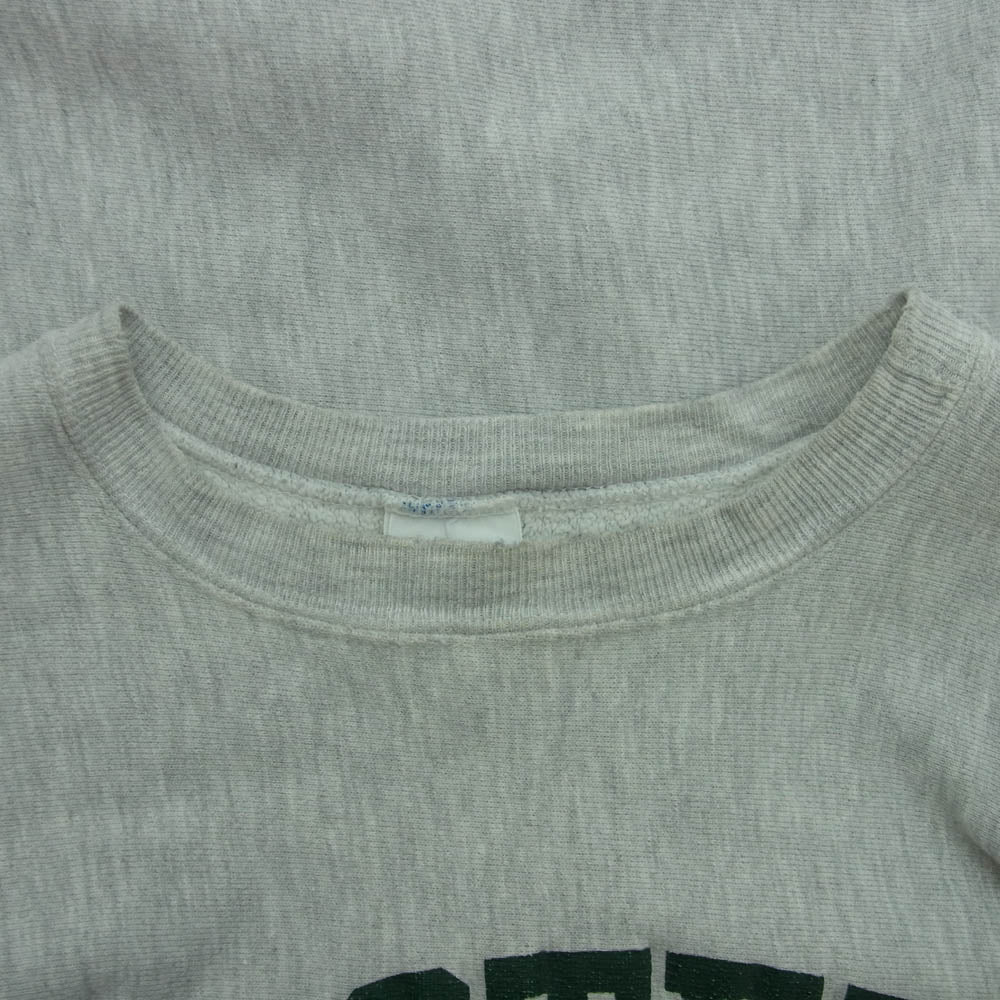 Champion チャンピオン 90s USA製 reverse weave EASTERN MICHIGAN ロゴ リバース ウィーブ カレッジ スウェット XXL グレー系 XXL【中古】