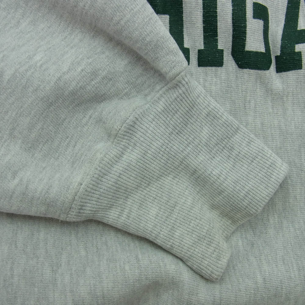 Champion チャンピオン 90s USA製 reverse weave EASTERN MICHIGAN ロゴ リバース ウィーブ カレッジ スウェット XXL グレー系 XXL【中古】