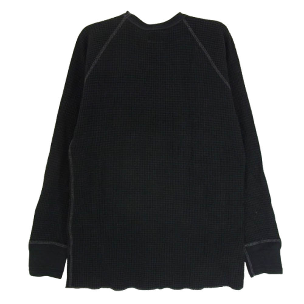 TENDERLOIN テンダーロイン T-WAFFLE ワッフル サーマル カットソー 長袖 Tシャツ ブラック系【中古】