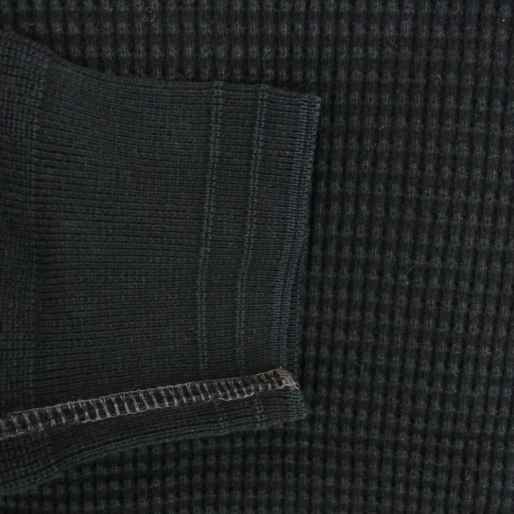 TENDERLOIN テンダーロイン T-WAFFLE ワッフル サーマル カットソー 長袖 Tシャツ ブラック系【中古】