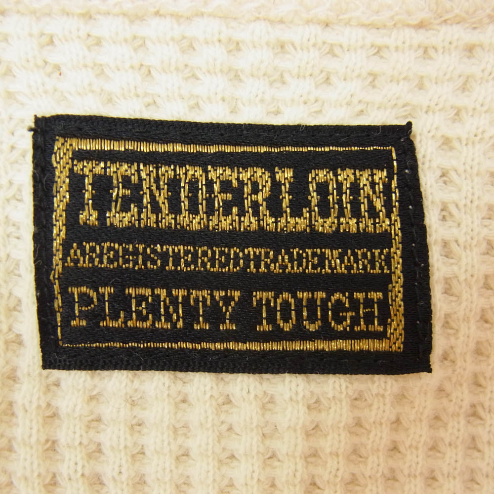 TENDERLOIN テンダーロイン T-WAFFLE ワッフル サーマル カットソー 長袖 Tシャツ ベージュ オフホワイト系 サイズ表記無【中古】