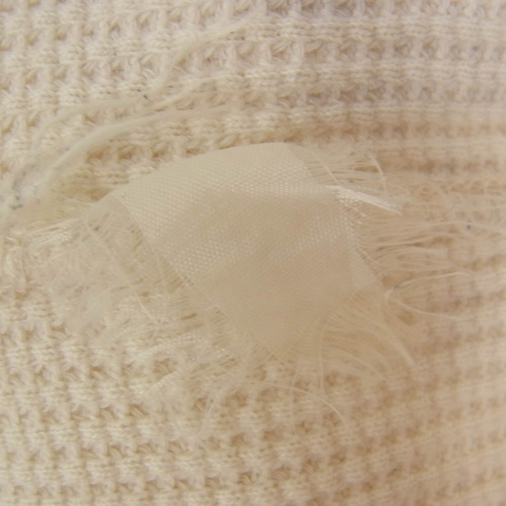 TENDERLOIN テンダーロイン T-WAFFLE ワッフル サーマル カットソー 長袖 Tシャツ ベージュ オフホワイト系 サイズ表記無【中古】