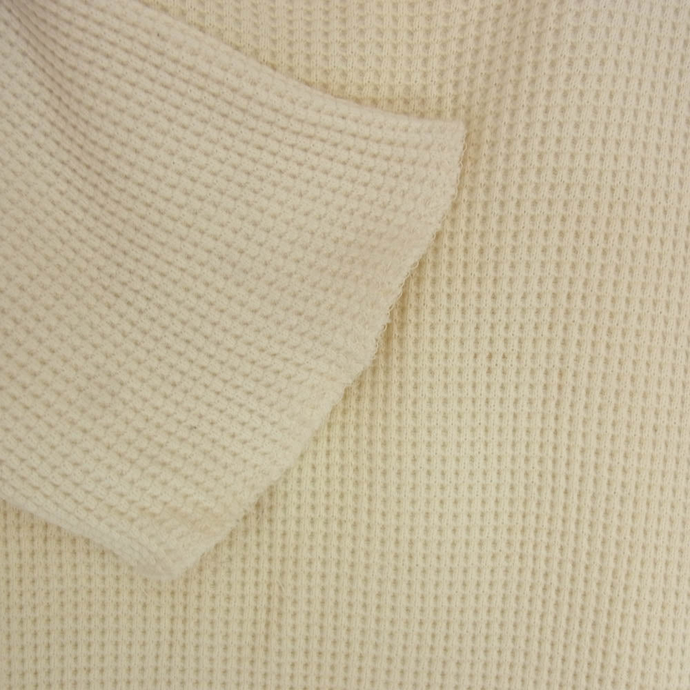 TENDERLOIN テンダーロイン T-WAFFLE ワッフル サーマル カットソー 長袖 Tシャツ ベージュ オフホワイト系 サイズ表記無【中古】