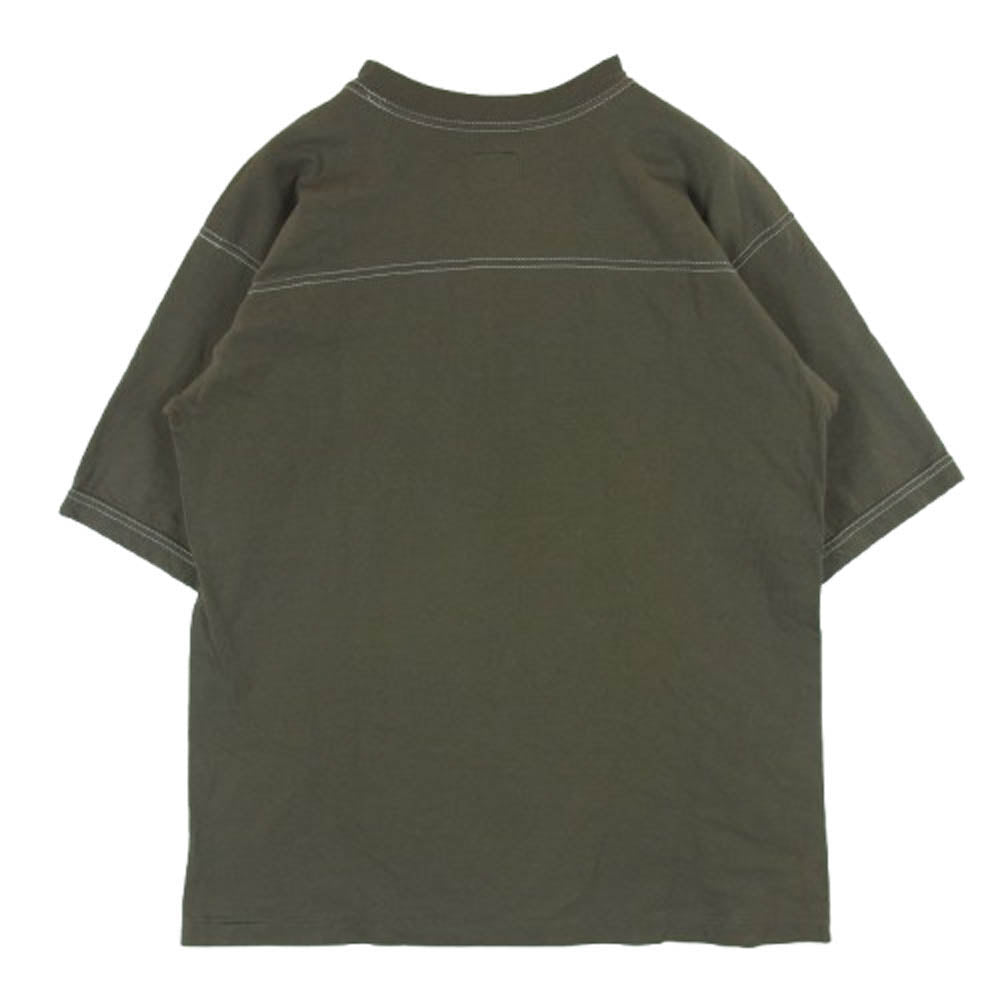 TENDERLOIN テンダーロイン T-TEE イーグル ステッチ プリント 半袖 Tシャツ コットン 日本製 ブラウン系 M【中古】