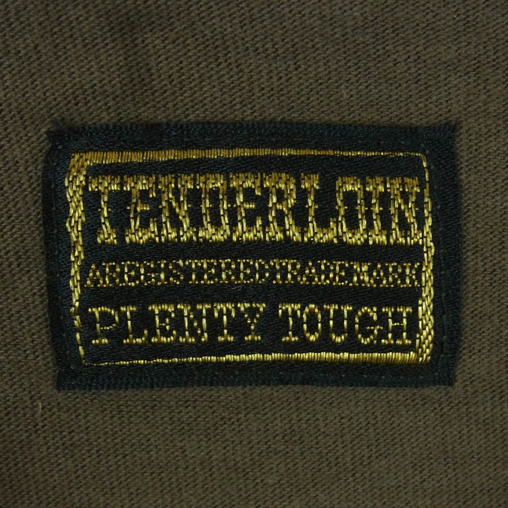TENDERLOIN テンダーロイン T-TEE イーグル ステッチ プリント 半袖 Tシャツ コットン 日本製 ブラウン系 M【中古】