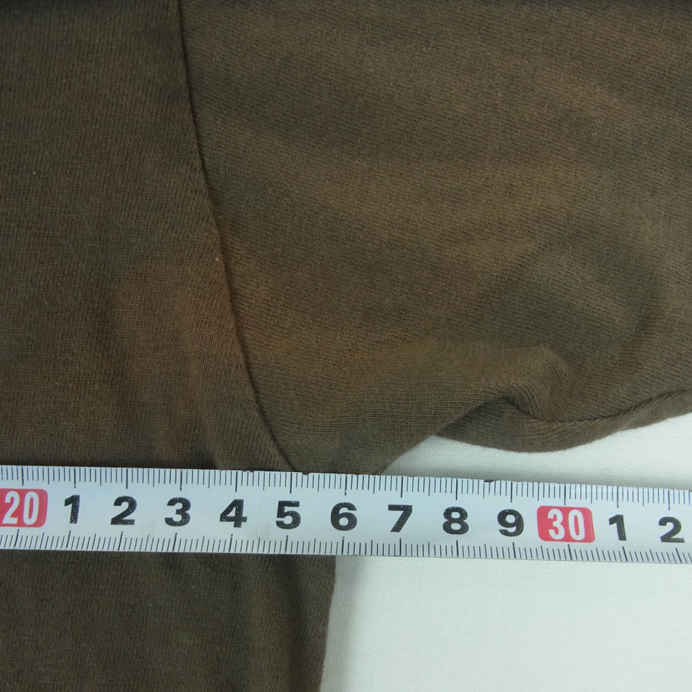 TENDERLOIN テンダーロイン T-TEE イーグル ステッチ プリント 半袖 Tシャツ コットン 日本製 ブラウン系 M【中古】