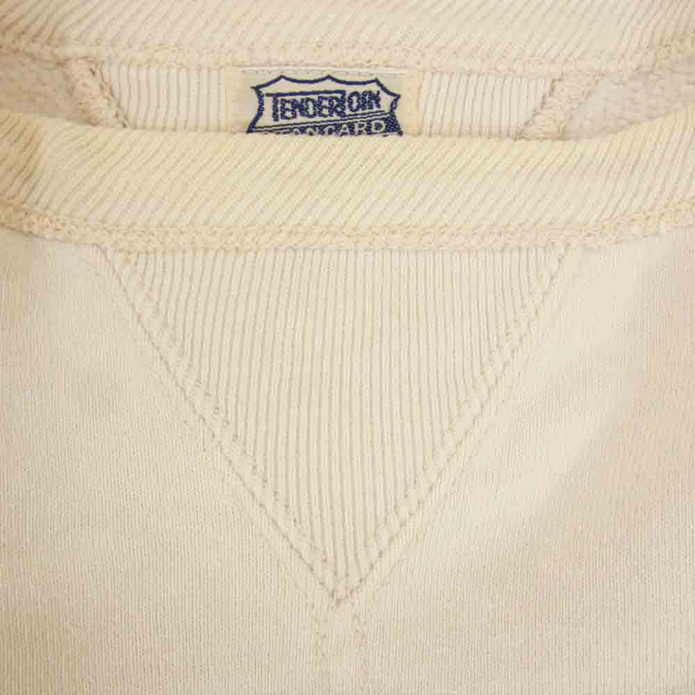 TENDERLOIN テンダーロイン T-SWEAT 両Vガゼット スウェット オフホワイト系 L【中古】