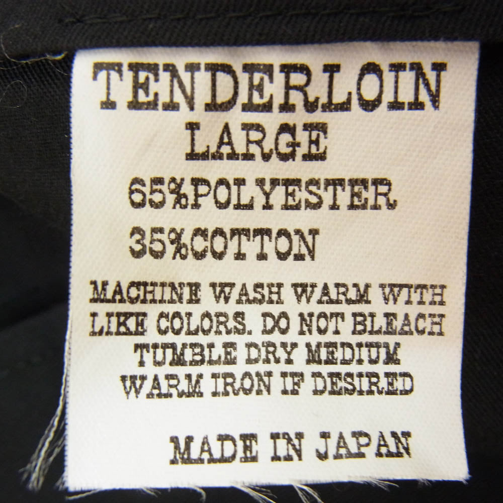 TENDERLOIN テンダーロイン チノ ワーク パンツ ブラック系 L【中古】