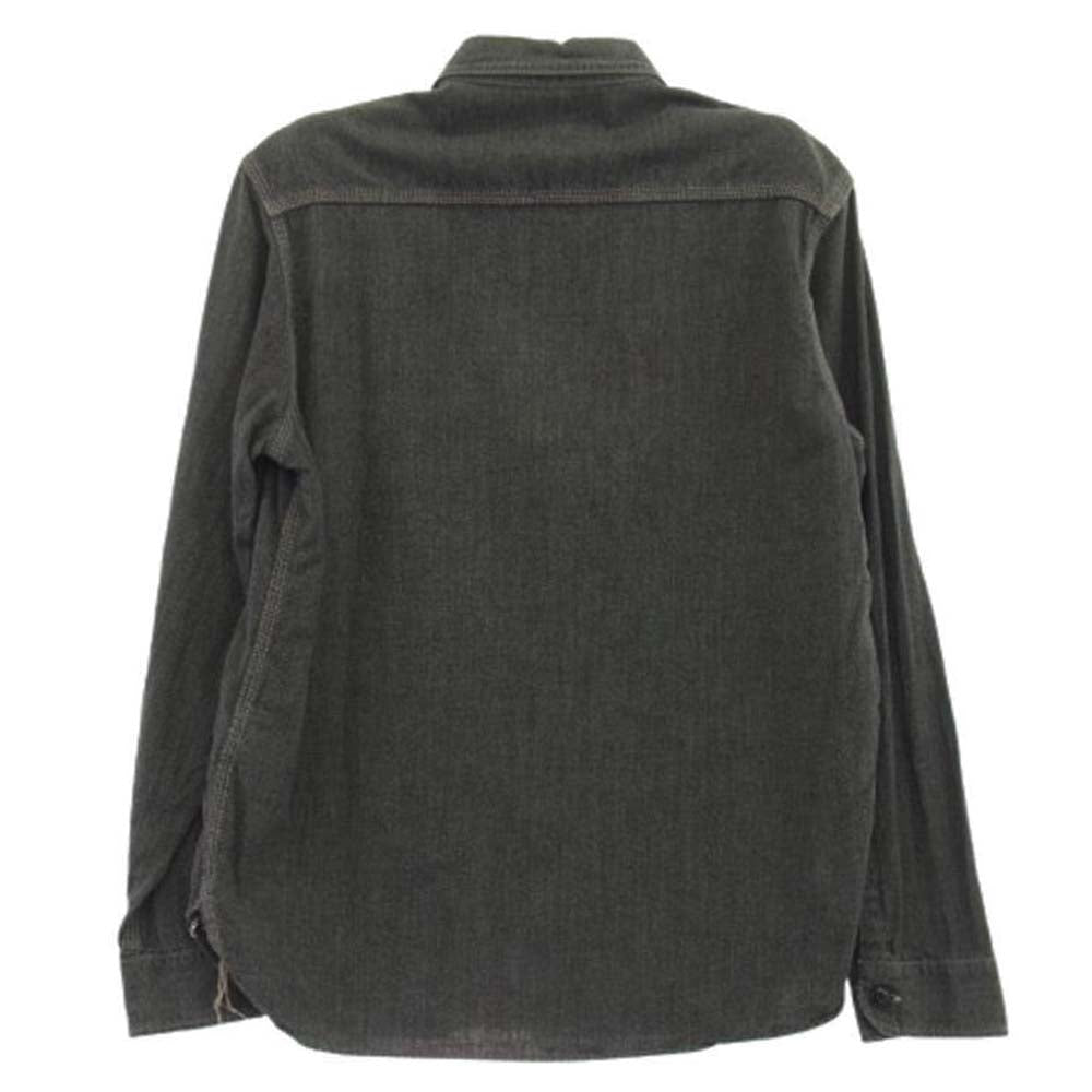 TENDERLOIN テンダーロイン T-CHAMBRAY SHT ワンウォッシュ ブラック シャンブレー 長袖 シャツ ブラック系 M【中古】