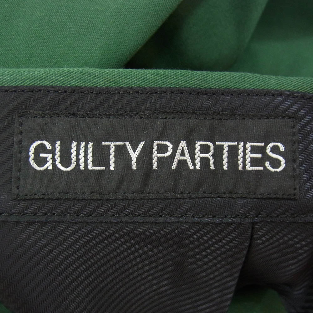 WACKO MARIA ワコマリア PLEATED TROUSERS プリーツ スラックス パンツ グリーン系 L【中古】