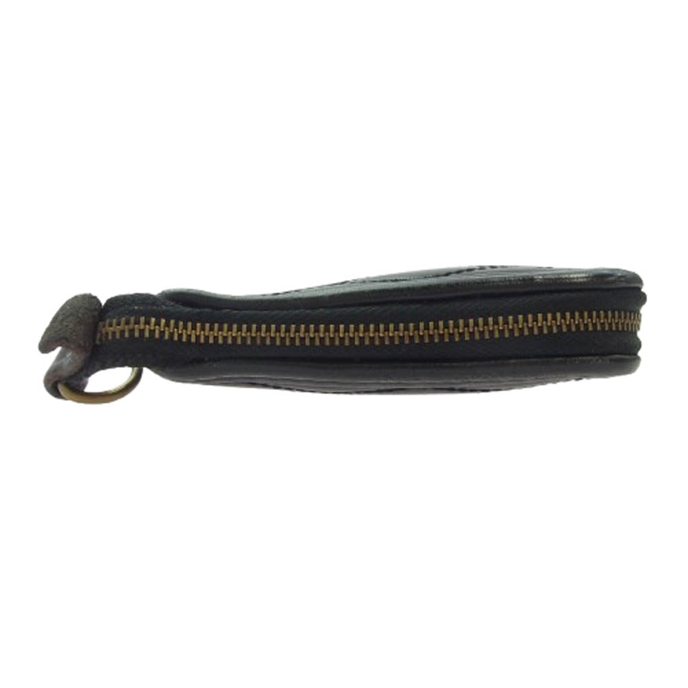 TENDERLOIN テンダーロイン × Backdrop バックドロップ ダイヤキルト キルティング レザー 二つ折り 財布 ウォレット ブラック系【中古】