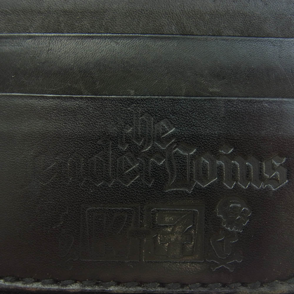 TENDERLOIN テンダーロイン × Backdrop バックドロップ ダイヤキルト キルティング レザー 二つ折り 財布 ウォレット ブラック系【中古】