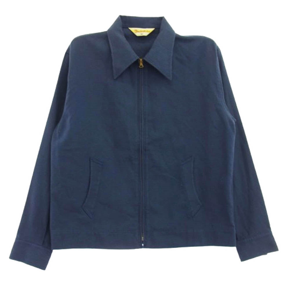 TENDERLOIN テンダーロイン チェック スウィング トップ シンチバッグ ワーク ジャケット ネイビー系 M【中古】