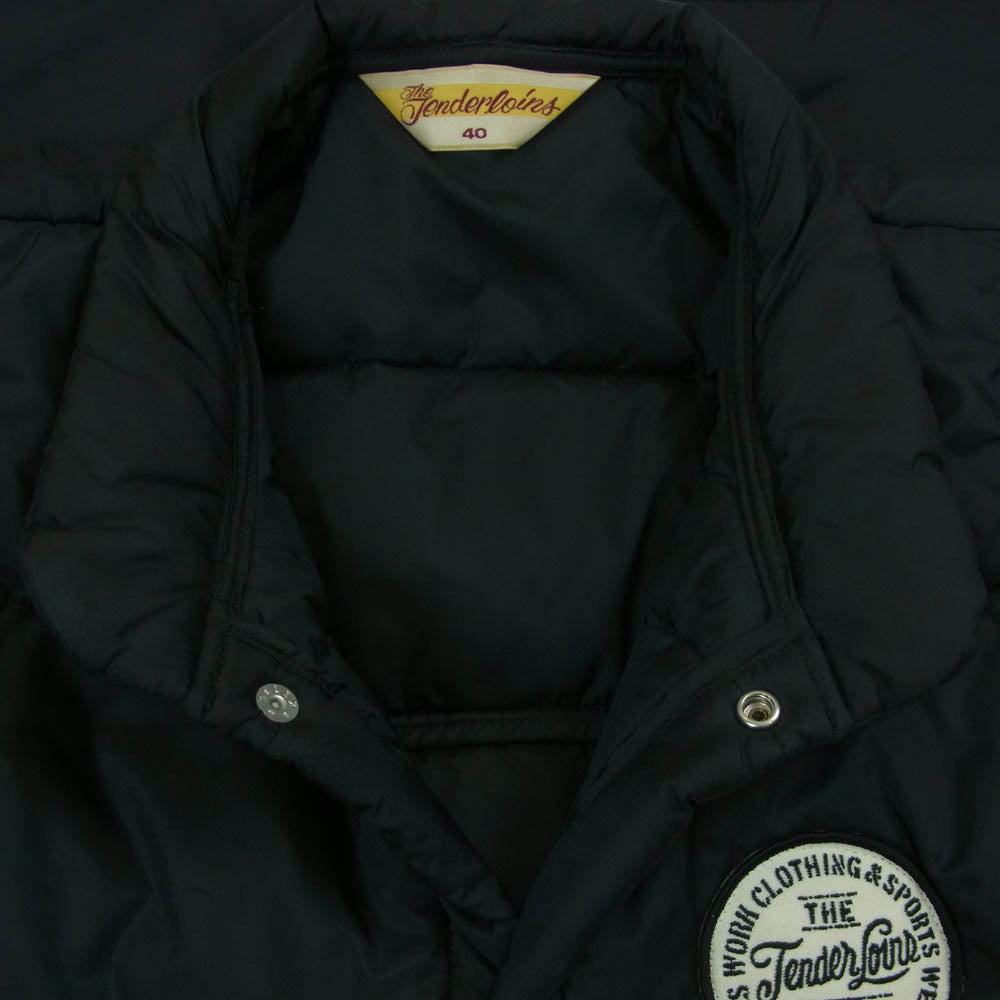 TENDERLOIN テンダーロイン T-NRA VEST ワッペン付き 中綿 ナイロン ベスト ブラック系 40【中古】