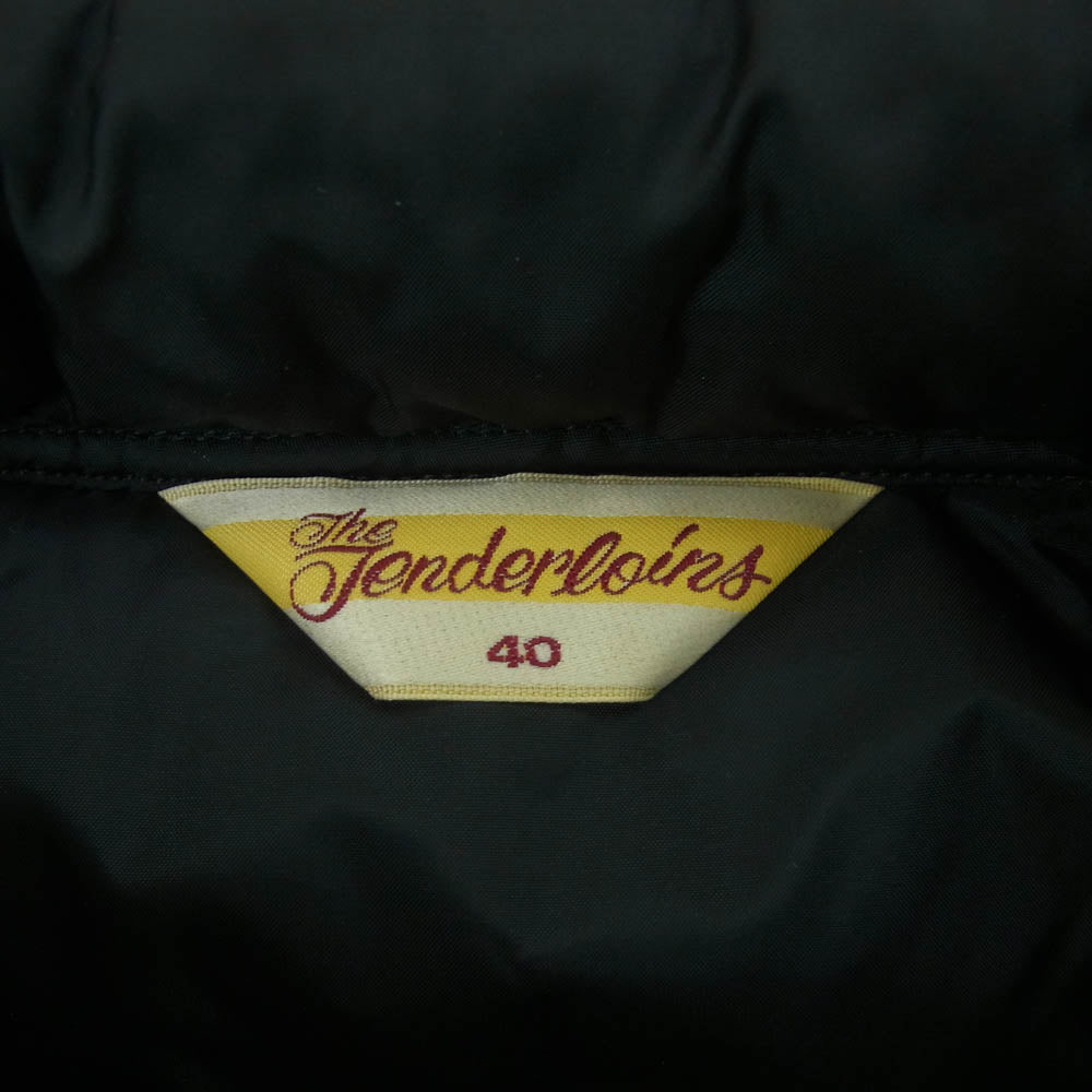 TENDERLOIN テンダーロイン T-NRA VEST ワッペン付き 中綿 ナイロン ベスト ブラック系 40【中古】
