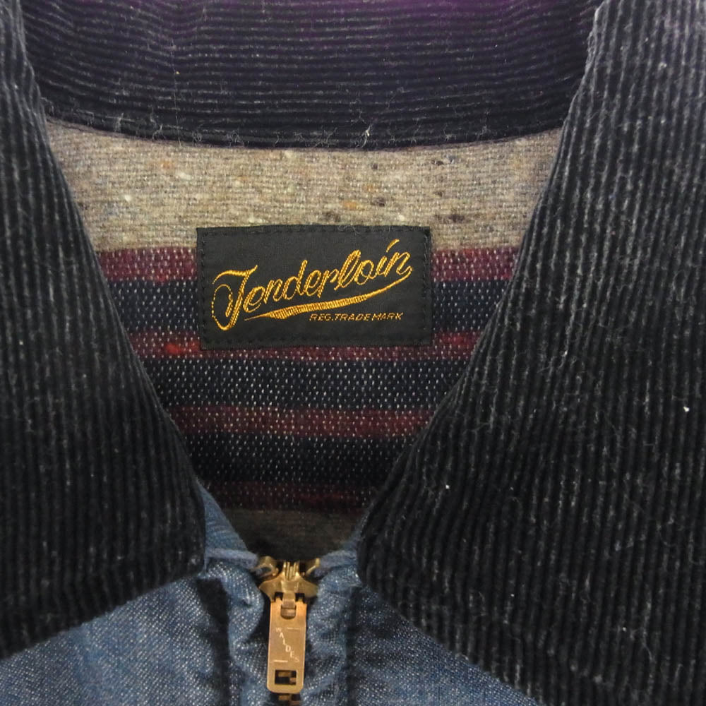TENDERLOIN テンダーロイン DENIM JKT WASH BLANKET ボールチェーン 裏ブランケット デニム ジャケット インディゴブルー系 M【中古】