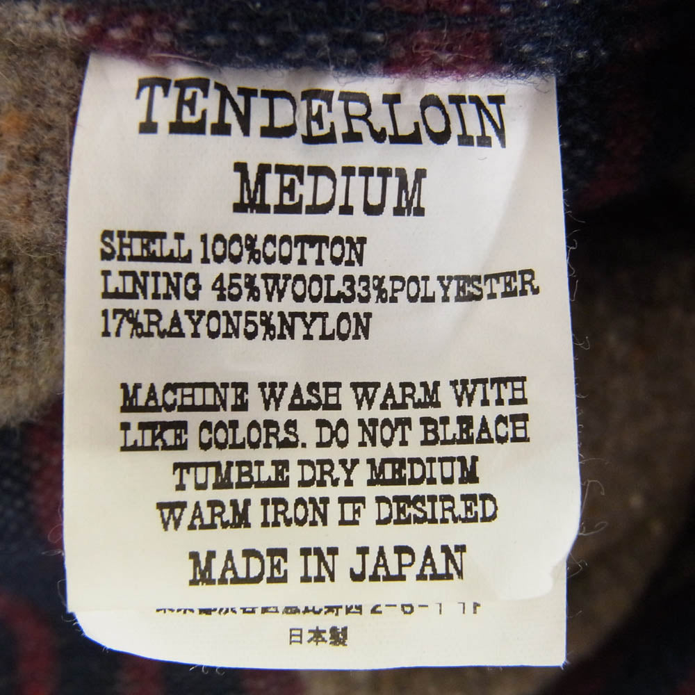 TENDERLOIN テンダーロイン DENIM JKT WASH BLANKET ボールチェーン 裏ブランケット デニム ジャケット インディゴブルー系 M【中古】
