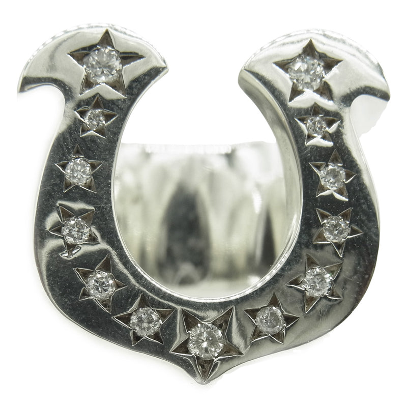 TENDERLOIN テンダーロイン 【新品仕上げ済】T-H.S ホースシュー リング SV 石付 シルバー系 13号程度【極上美品】【中古】