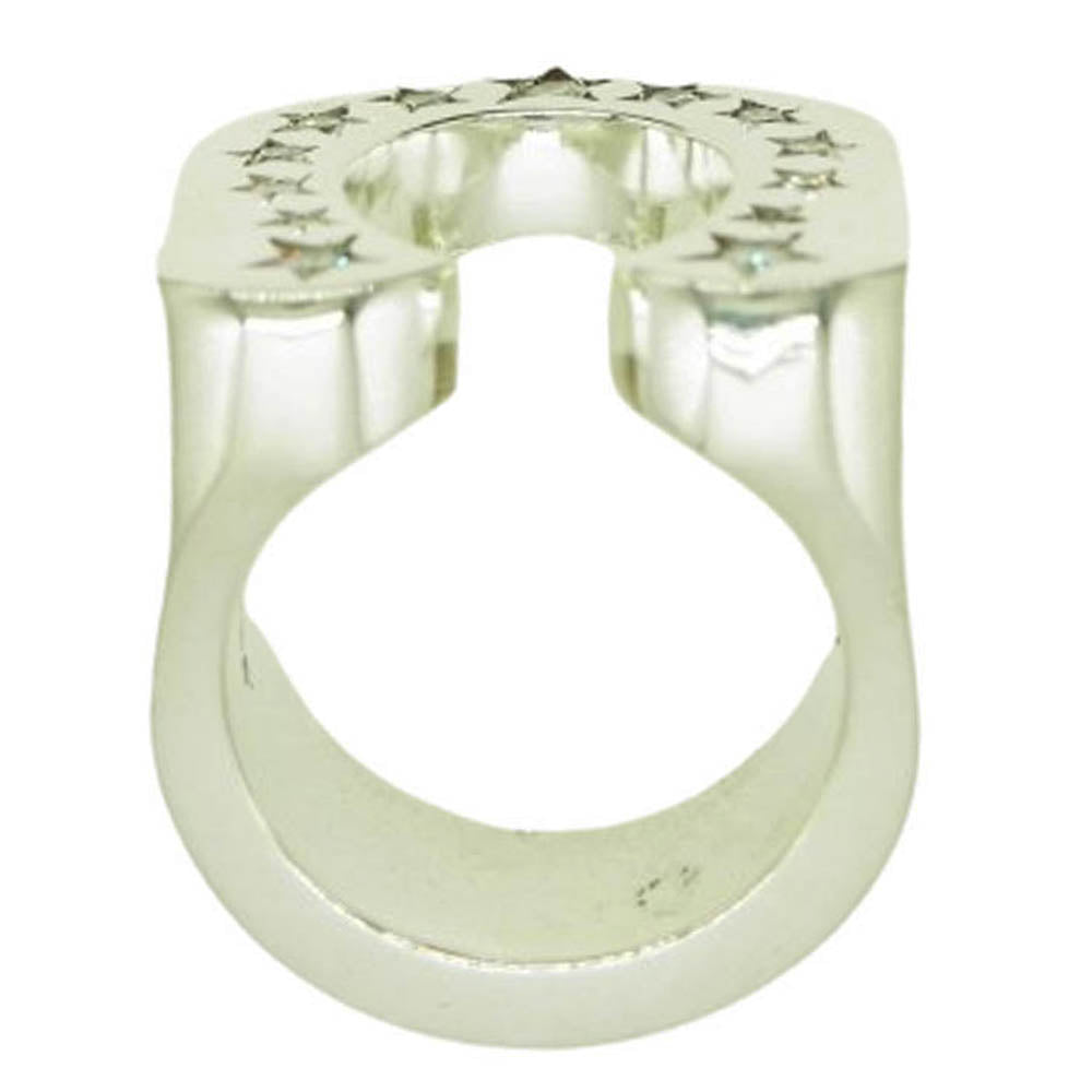 TENDERLOIN テンダーロイン 【新品仕上げ済】T-H.S ホースシュー リング SV 石付 シルバー系 13号程度【極上美品】【中古】