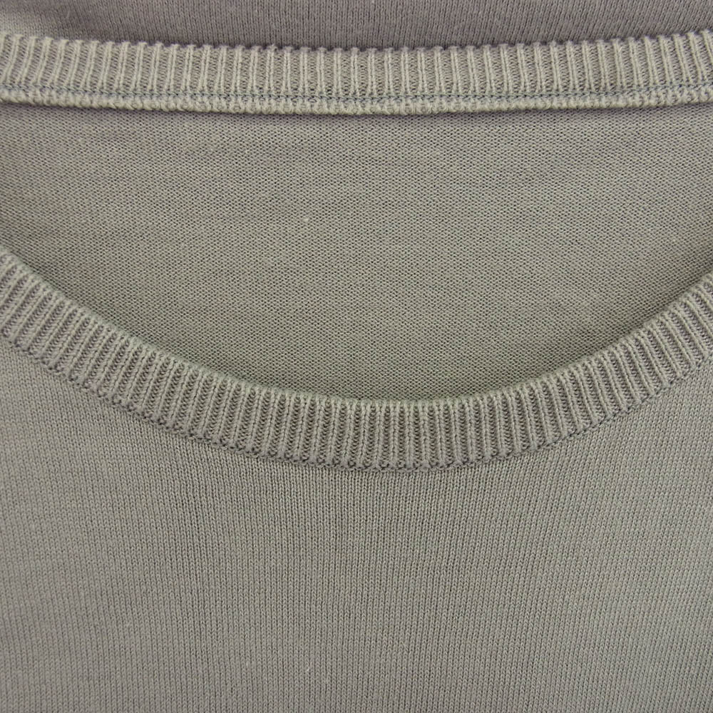 uniform experiment ユニフォームエクスペリメント UE-200079 ロゴパッチ 長袖 ハイゲージ ニット グレー系 3【中古】