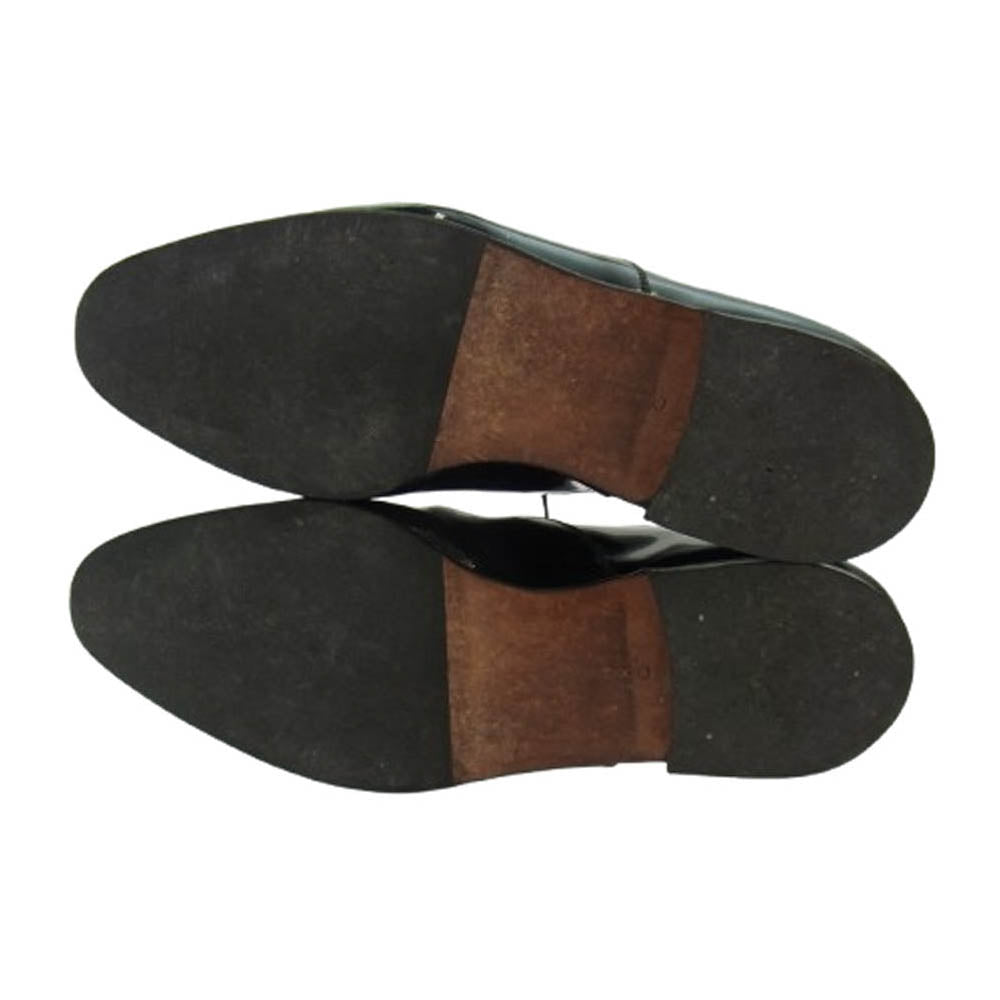 CROCKETT&JONES クロケットアンドジョーンズ 5599 CHEAM プレーントゥ パテントレザー レースアップ ドレス シューズ ブラック系 9E【中古】