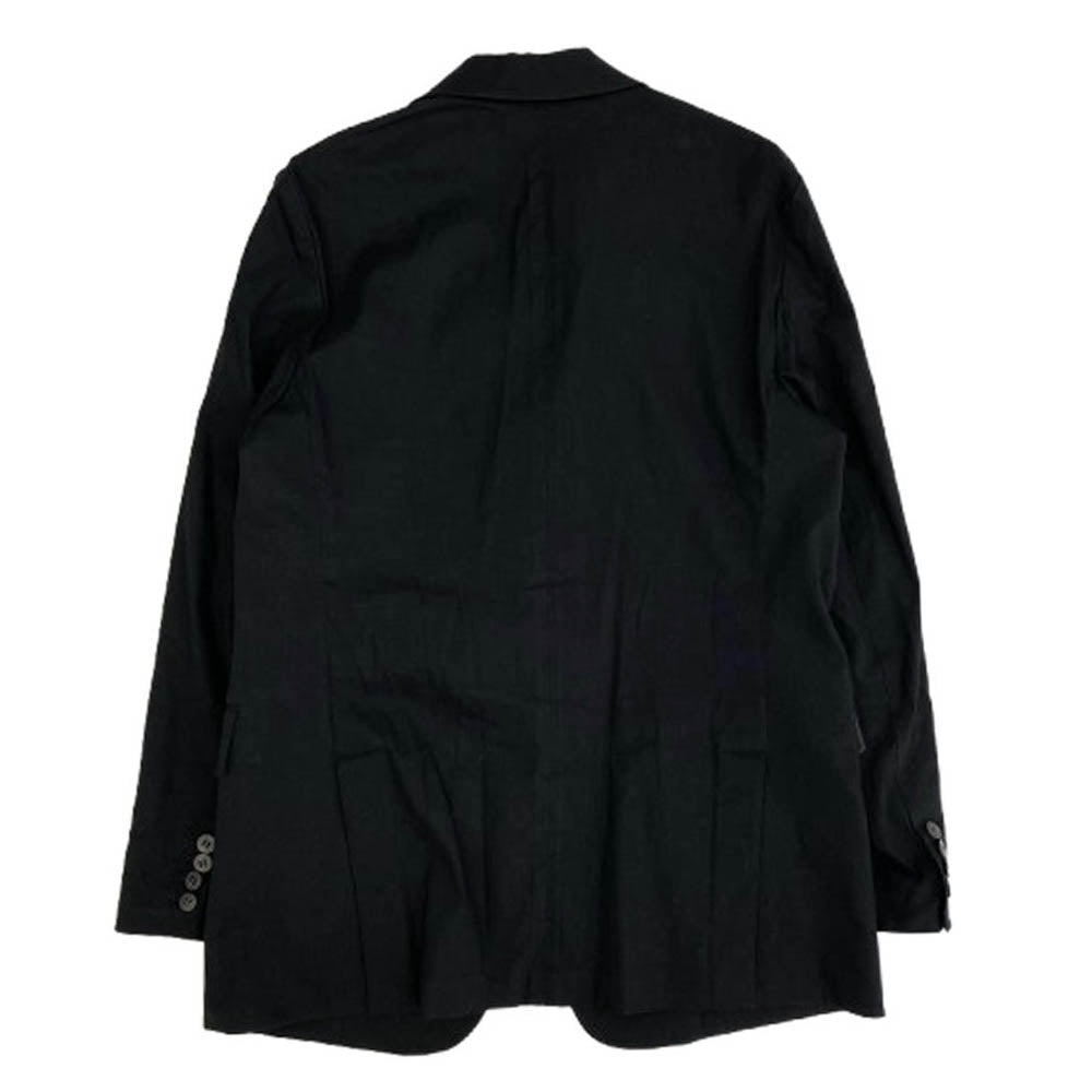 theory セオリー 01-3104106-050-704 リネン レーヨン 2B シングル テーラード ジャケット ブラック系 4【中古】